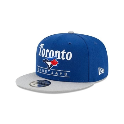 Blue Toronto Blue Jays Hat - New Era MLB Two Tone Retro 9FIFTY Snapback Caps USA5063248